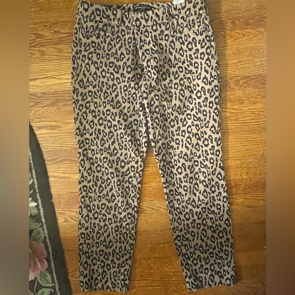 Leopard Print Banana Republic Skinny pants